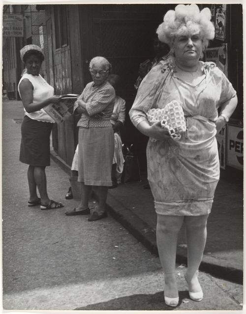 new york city street scene. Street Scene: Woman in Blonde