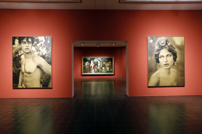 Installation view of 'Feuerbach's Muses - Lagerfeld's Models' at Hamburger Kunsthalle