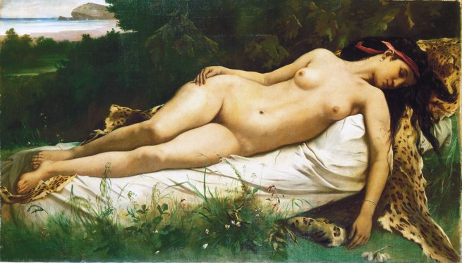 Anselm Feuerbach. 'Ruhende Nymphe [Resting Nymph]' 1870