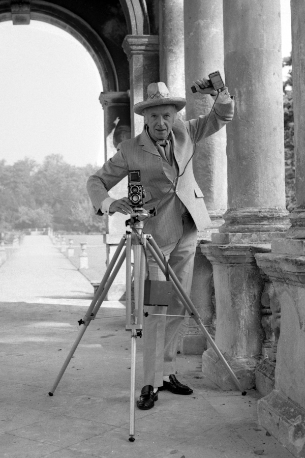 Cecil Beaton. 'Cecil Beaton on the Palladian bridge at Wilton House, September 1968' (detail) 1968