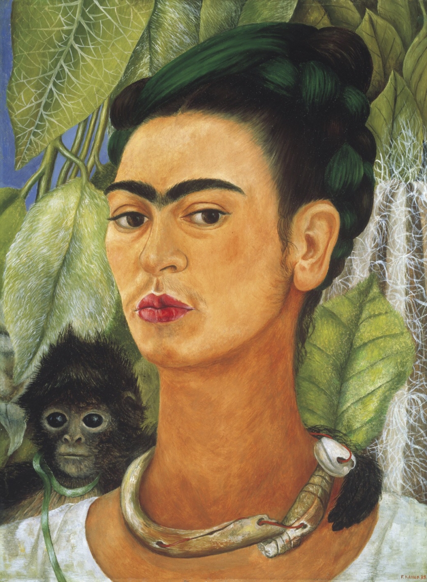 Frida Kahlo. 'Self-Portrait with Monkey' 1938