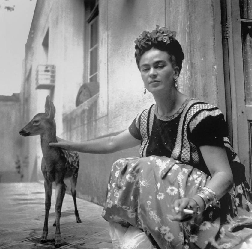 Nickolas Muray (American, 1892-1965) 'Frida with Granizo, Coyoacán' 1939