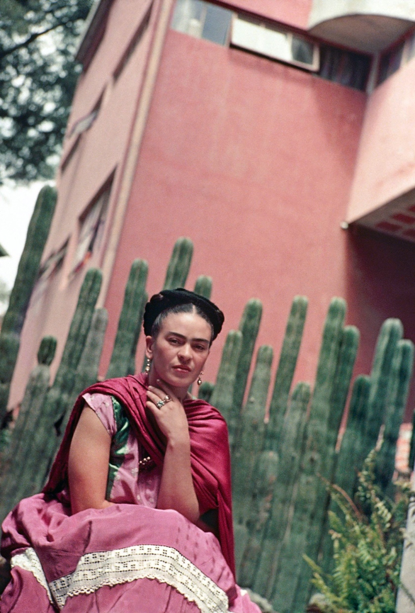 Nickolas Muray (American, 1892-1965) 'Frida in Front of the Cactus Organ Fence, San Angel' 1938