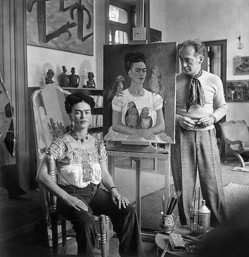 Nickolas Muray (American, 1892-1965) 'Frida with Nick in her Studio, Coyoacán' 1941