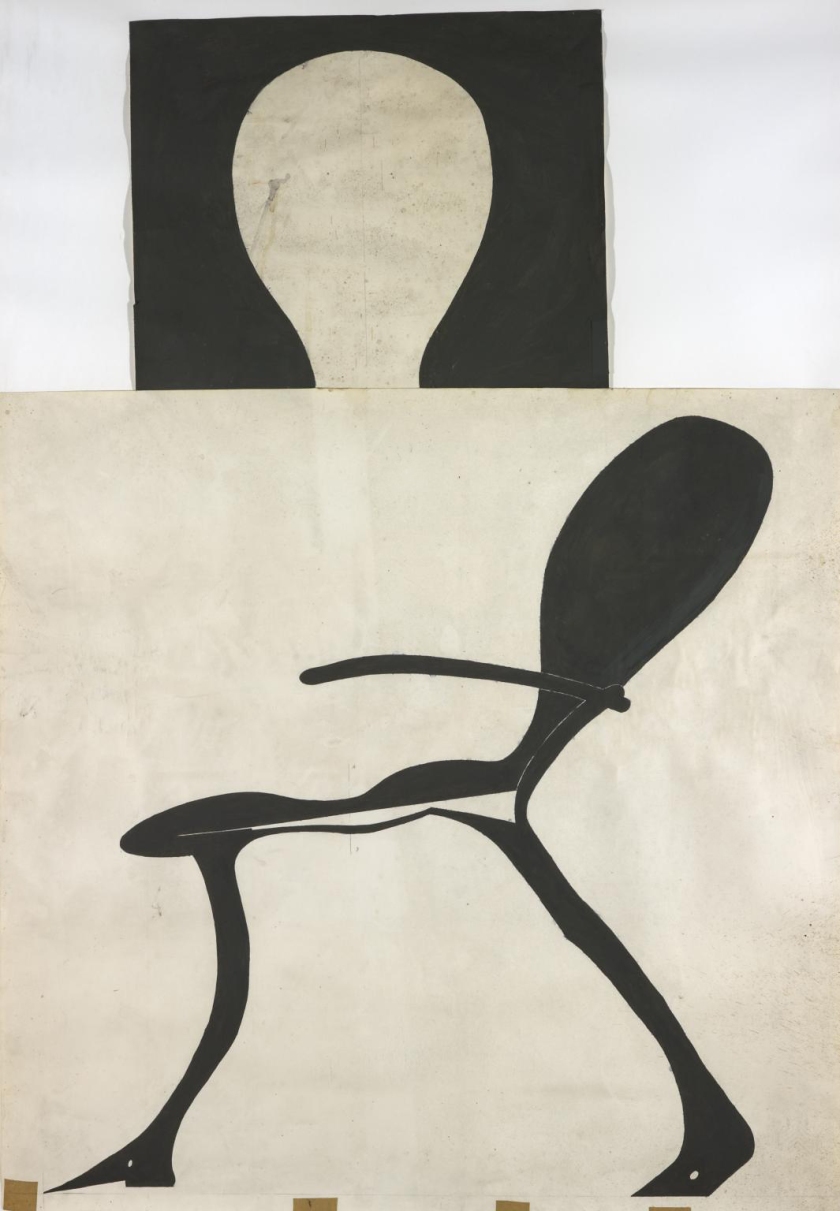 Joseph Beuys. 'Stark beleuchteter Hirschstuhl (Brightly-Lit Stag Chair)' 1957-1971