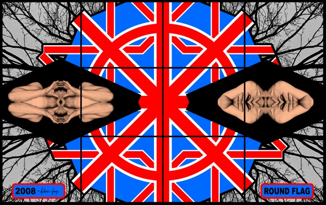Gilbert & George. 'ROUND FLAG' 2008
