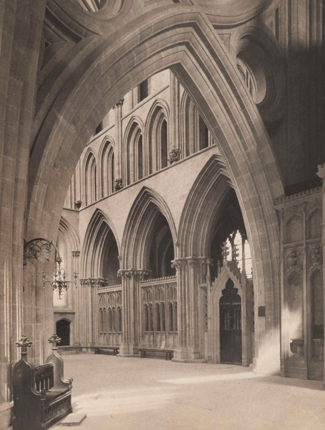 Frederick H. Evans (British, 1853-1943) 'Wells Cathedral: North Transept' c. 1903