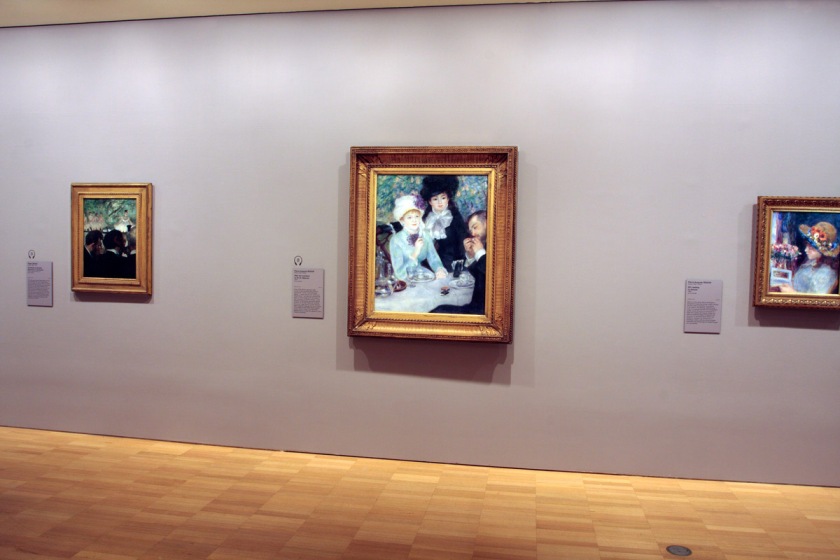 Pierre Auguste Renoir (French 1841-1919) 'After the luncheon' (La fin du déjeuner) 1879 (installation view)