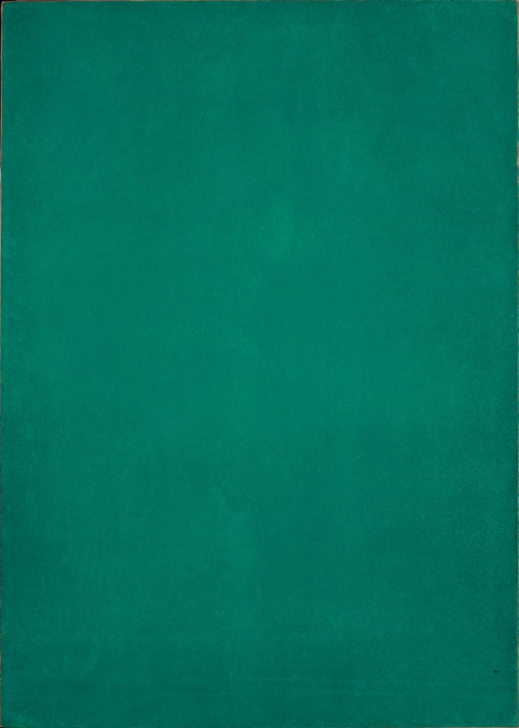 Yves Klein. 'Untitled Green Monochrome' c. 1954
