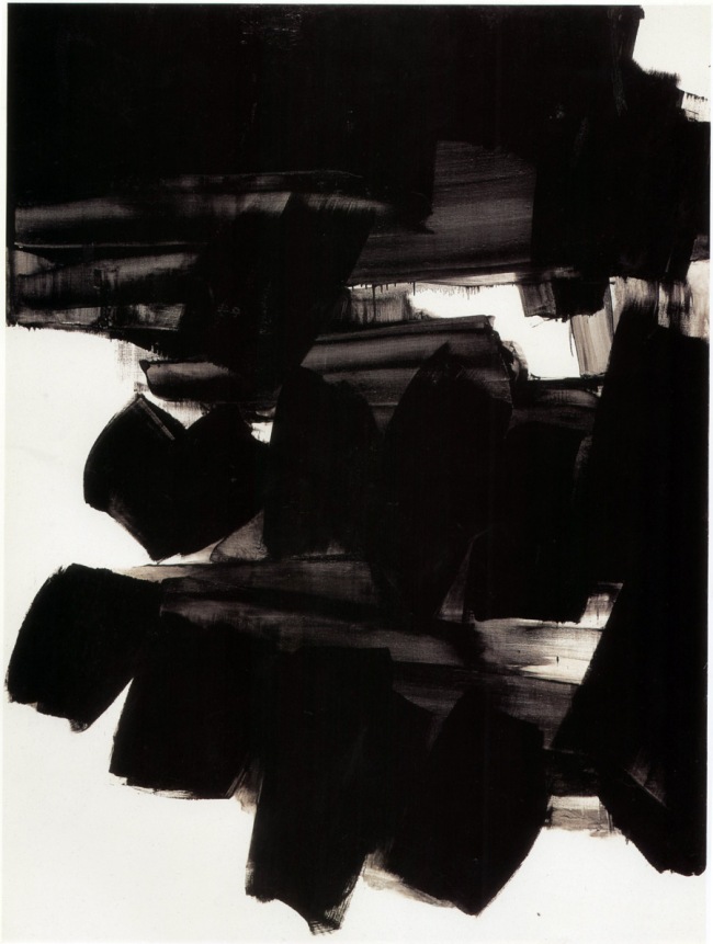 Pierre Soulages. 'Peinture; 260 x 202 cm; 19 juin 1963'
