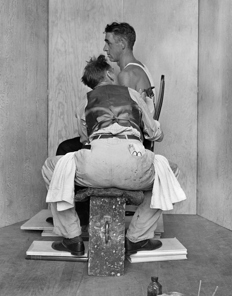 Gene Pelham (American, 1909-2004)  'Photograph for The Tattoo Artist' 1944 