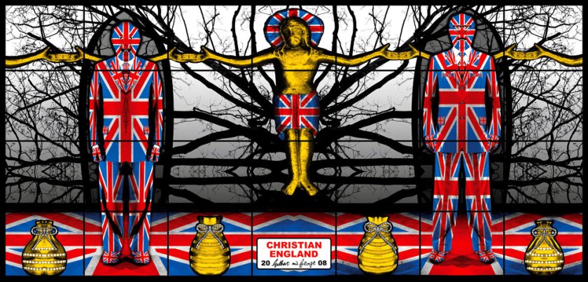 Gilbert & George. ‘Christian England’ from the series ‘Jack Freak Pictures’ 2008