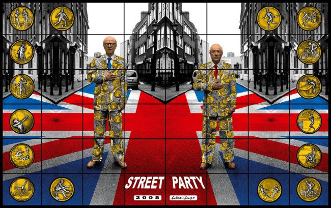 Gilbert & George. ‘Street Party’ from the series ‘Jack Freak Pictures’ 2008
