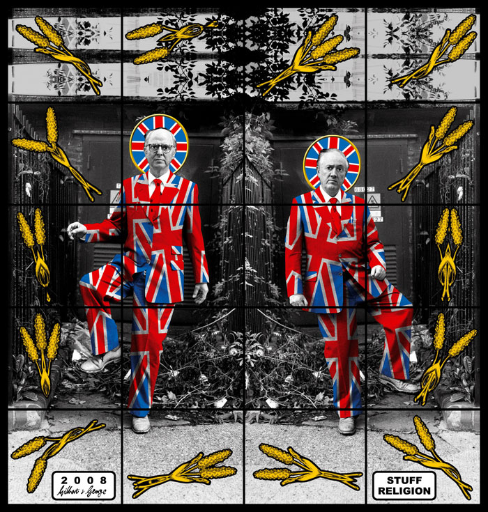Gilbert & George. ‘Stuff Religion’ from the series ‘Jack Freak Pictures’ 2008