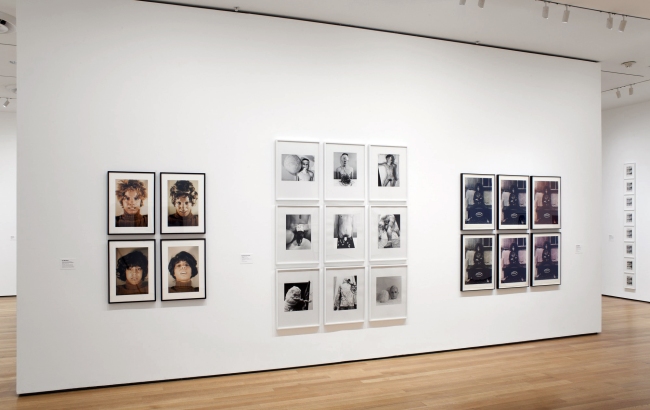 Installation view of the exhibition 'Staging Action: Performance in Photography Since 1960' at The Museum of Modern Art (MoMA)