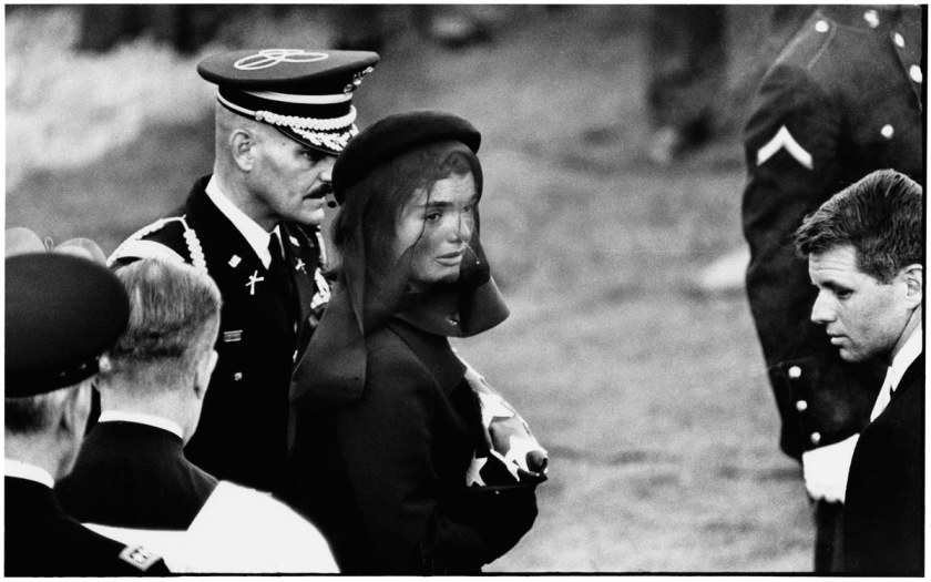 Elliott Erwitt (American born France, 1928-2023) 'Jackie Kennedy, Arlington, Virginia' 1963. © Elliott Erwitt/MAGNUM PHOTOS