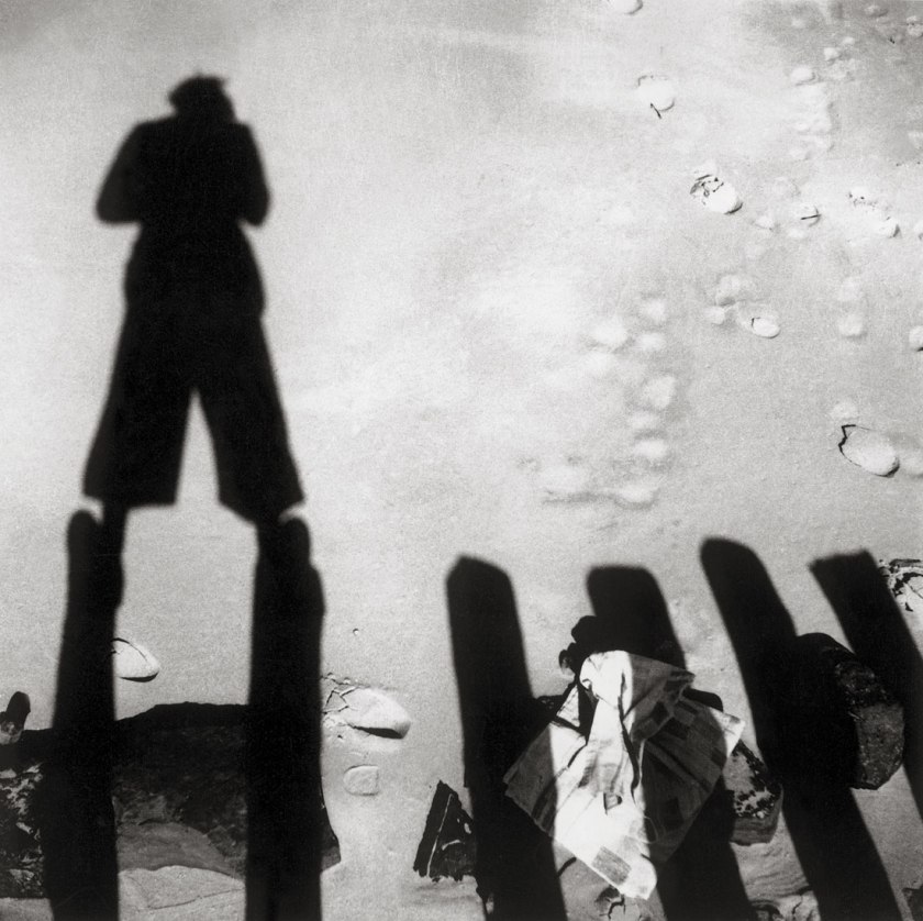 Eva Besnyö. 'Untitled [The shadow of John Fernhout, Westkapelle, Zeeland, Netherlands]' 1933