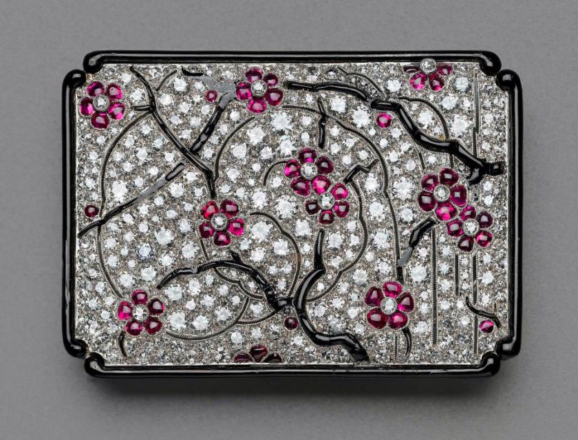 Probably by Lacloche Frères, Spanish, founded in 1875 (also working in Paris) 'Japanesque brooch' French, about 1925