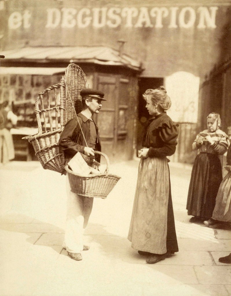 Eugène Atget. 'Street vendor, place Saint-Médard, 5th arrondissement' September 1898