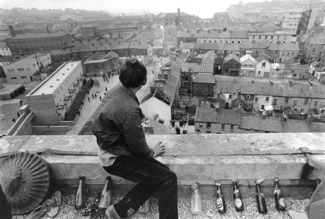 Gilles Caron (French, 1939-1970) 'Young Catholic demonstrator on Londonderry Wall, Northern Ireland' 1969