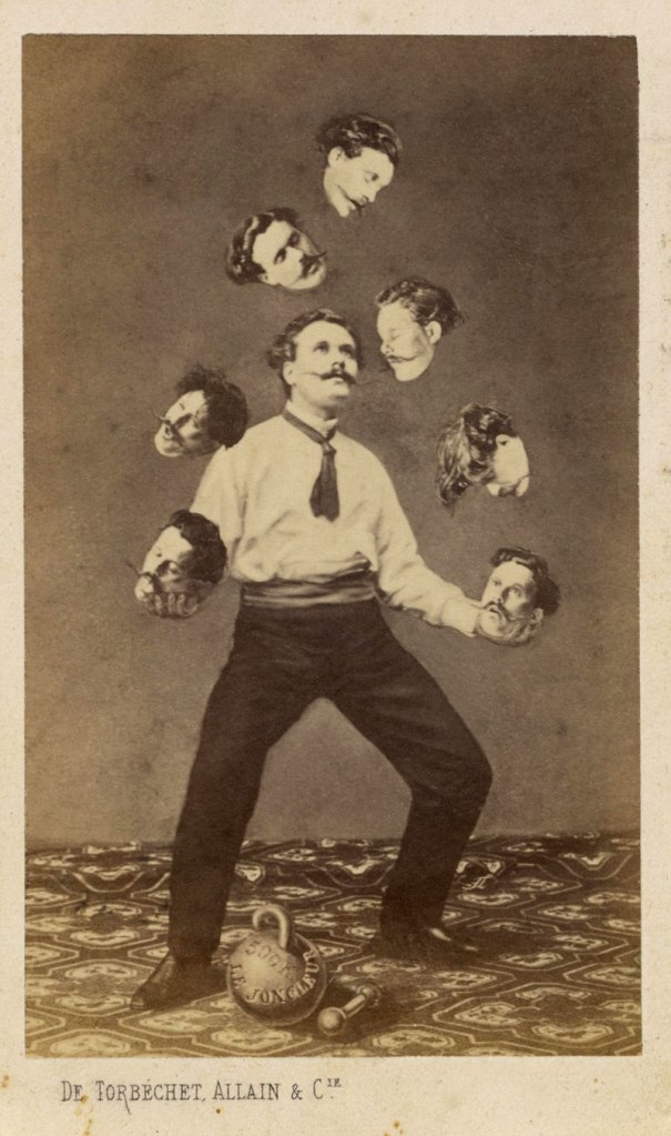 Unidentified artist. 'Man Juggling His Own Head' c. 1880
