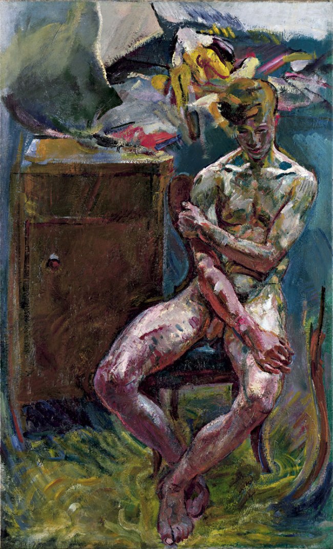 Anton Kolig (Austrian, 1886-1950) 'Seated Youth (morning)' 1919 