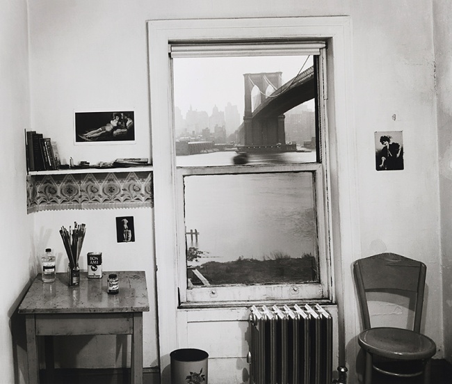 Rudy Burckhardt (American, born Switzerland. 1914-1999) 'A View From Brooklyn I' 1954 