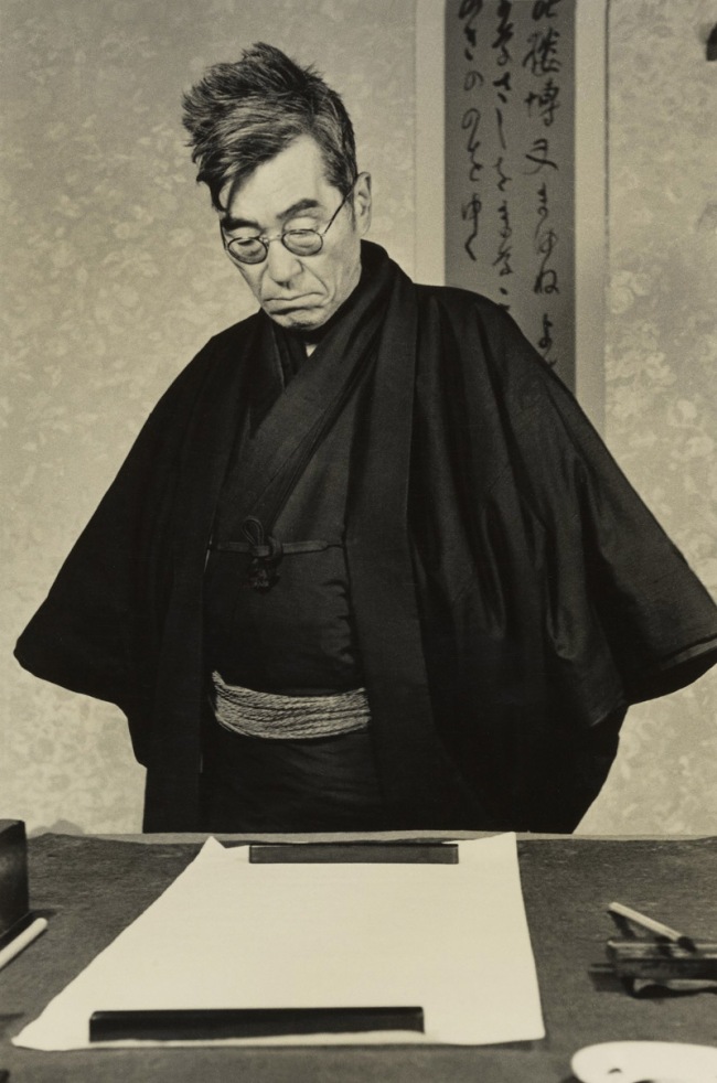 Hiroshi Hamaya (Japanese, 1915 - 1999) 'Yaichi Aizu, Poet, Calligrapher, and Japanese Art Critic' 1947