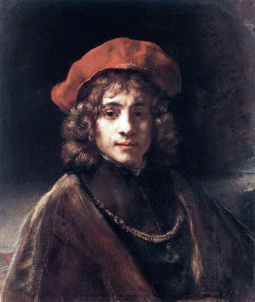 Rembrandt van Rijn (Dutch, 1641-1668) 'The Artists Son Titus' 1657