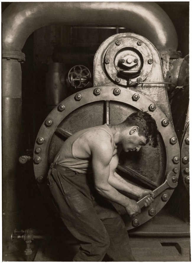 Lewis Hine. '[Mechanic and Steam Pump]' c. 1930