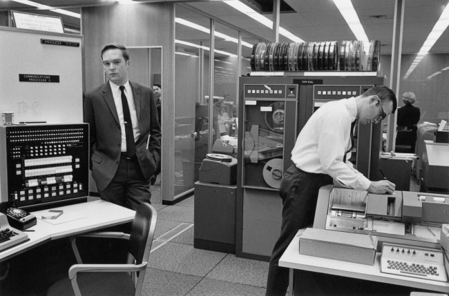 Enrico Natali. 'Computer room, Detroit, 1968' 1968