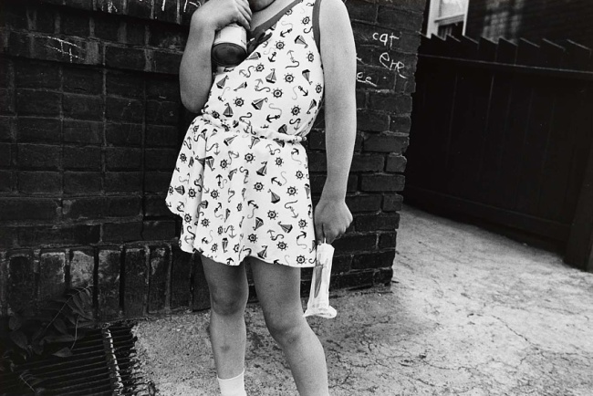 Mark Cohen. 'Girl Holding Popsicle' 1972, printed 1983