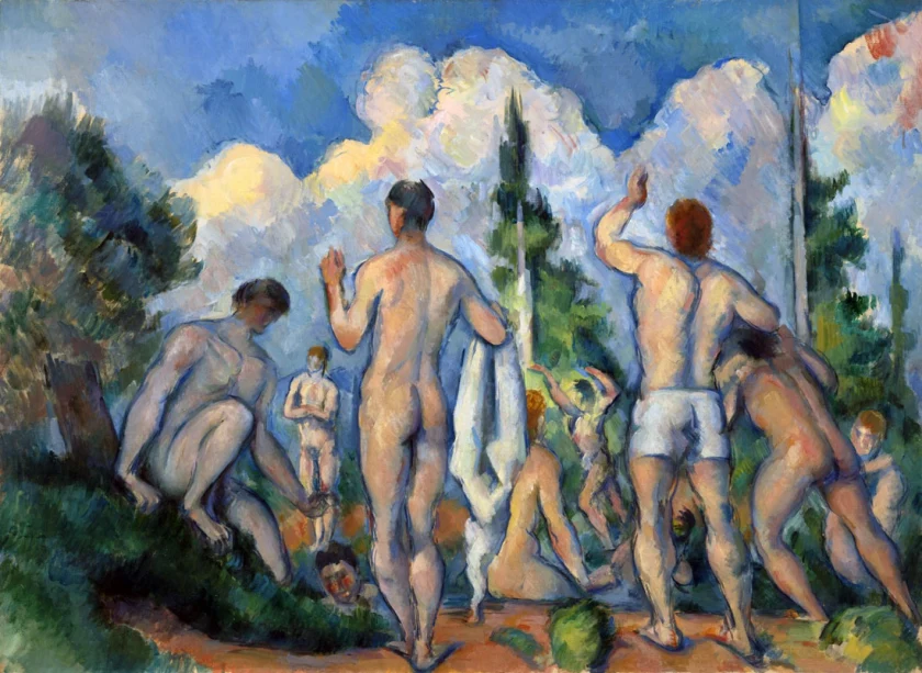 Paul Cézanne. 'Baigneurs' (Bathers) 1890