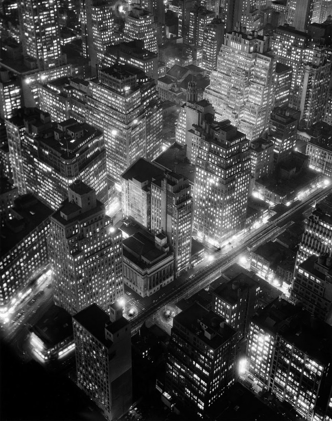 Berenice Abbott (American, 1898 - 1991) 'New York at Night' 1932