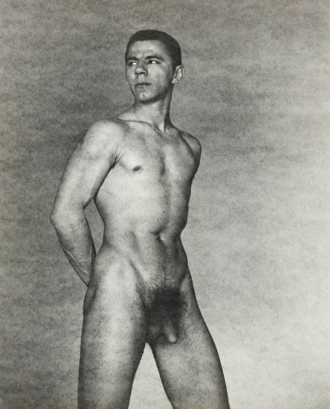 George Platt Lynes. 'Ted Starkowski (standing, arms behind back)' c. 1950
