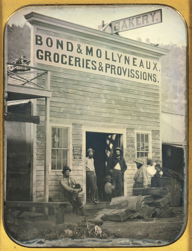 Unknown maker, American. 'Bond & Mollyneaux Groceries and Provisions' c. 1850