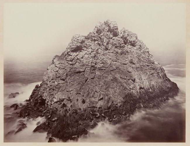 Carleton Watkins (U.S.A., 1829-1916) 'Sugar Loaf Islands and Seal Rocks, Farallons' 1868-1869