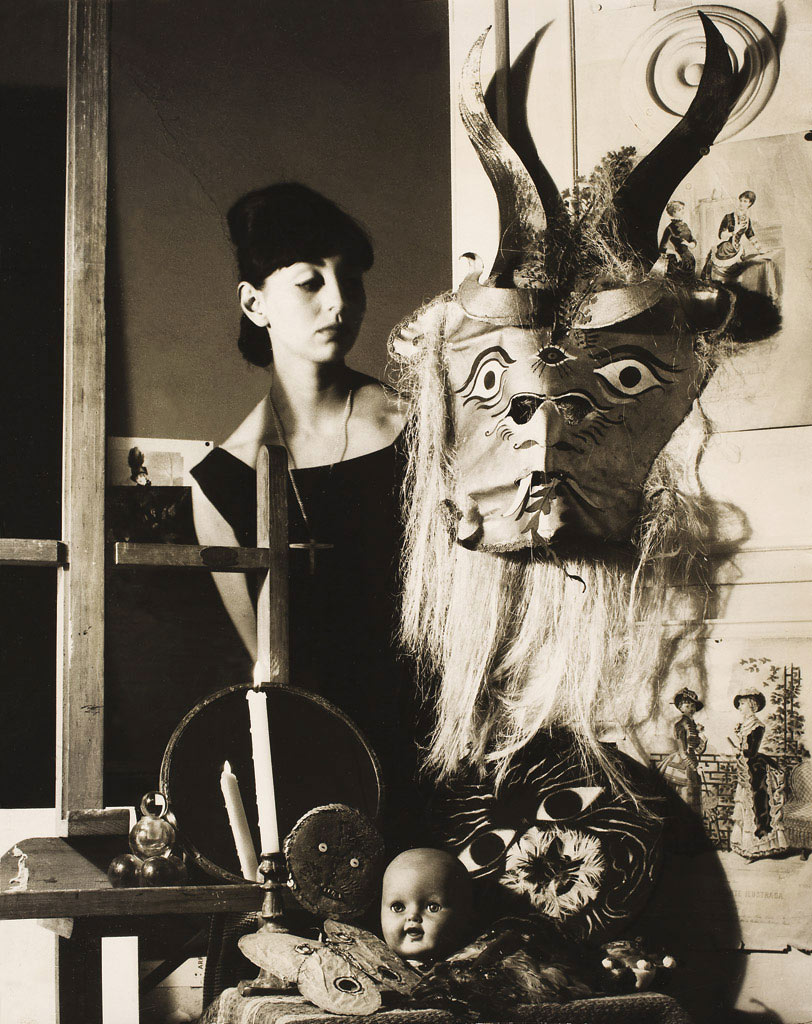 Kati Horna. 'Mujer y máscara' [Woman with Mask] Mexico, 1963