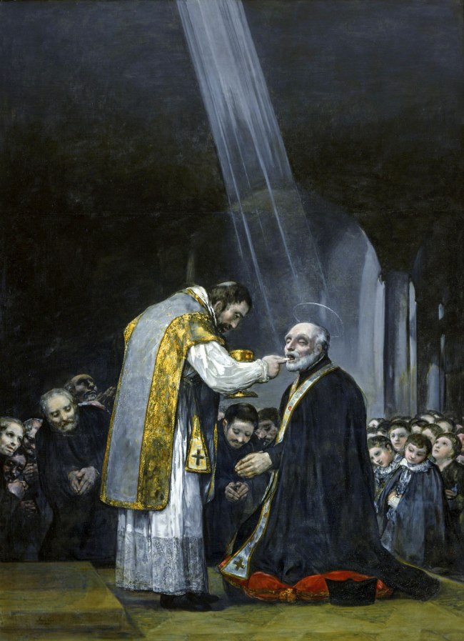 Francisco Goya (Spanish, 1746-1828) 'Last Communion of Saint Joseph of Calasanz' 1819