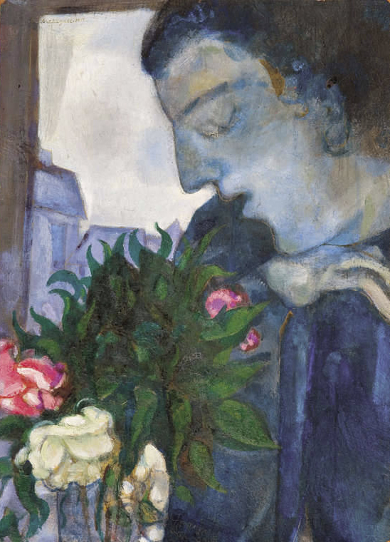 Marc Chagall. 'Self-portrait in profile' 1914