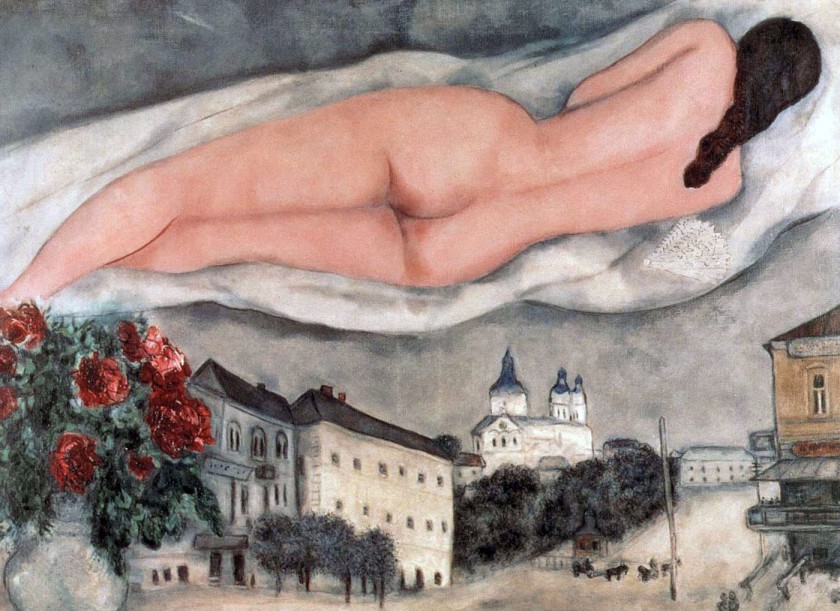 Marc Chagall. 'Nude above Vitebsk' 1933