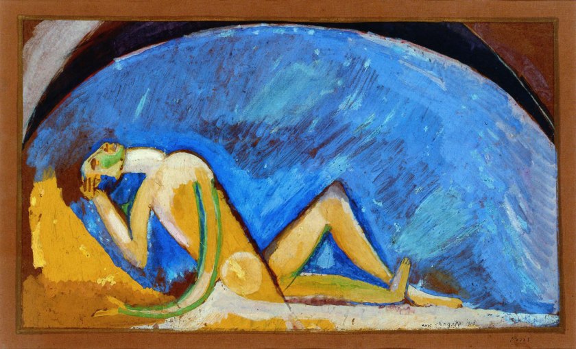 Marc Chagall. 'Figura davanti alla volta blu' 1911