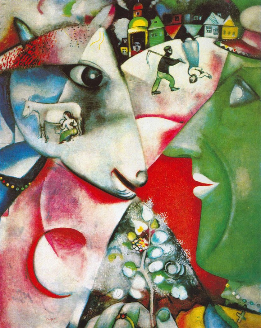 Marc Chagall. 'I and the village' 1911
