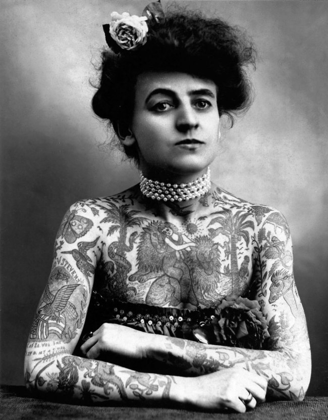 Maud Stevens Wagner, Tattoo Artist (1877-1961, photo from 1907)