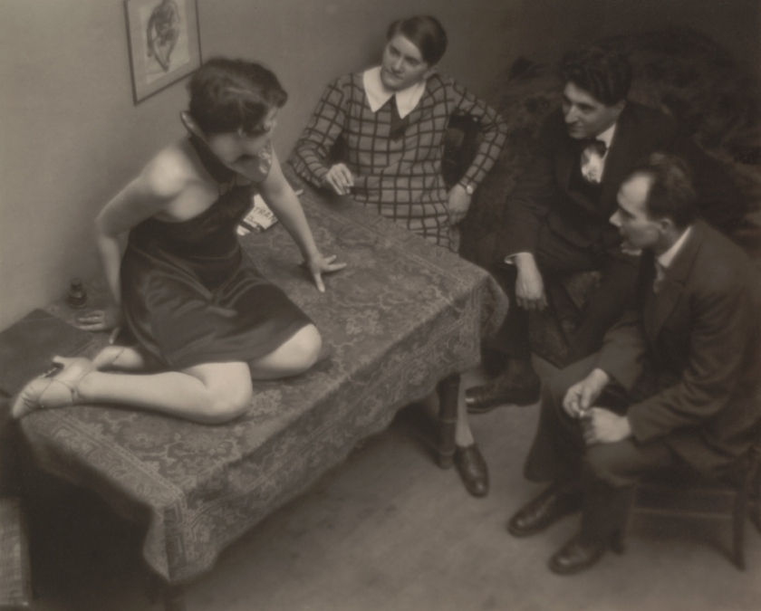 André Kertész. 'Magda, Mme Beöthy, M. Beöthy, and Unknown Guest, Paris' 1926-29