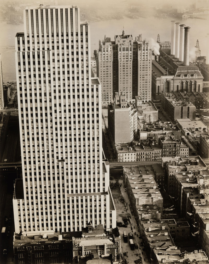 Berenice Abbott. 'Daily News Building, 220 East 42nd Street, Manhattan' November 21, 1935
