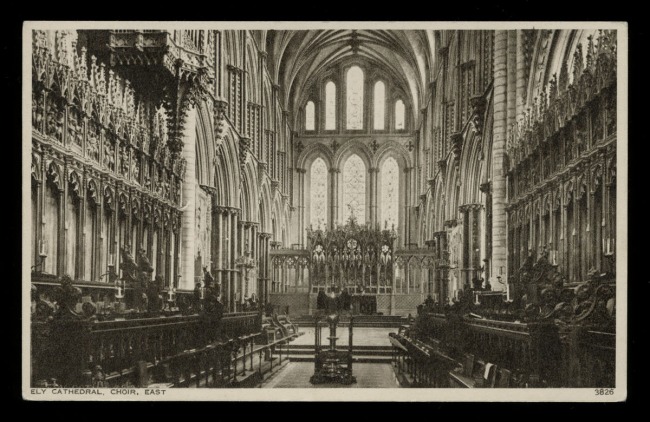 Photochrom Co. Ltd., Tunbridge Wells, Kent (British) 'Ely Cathedral, Choir, East' Nd