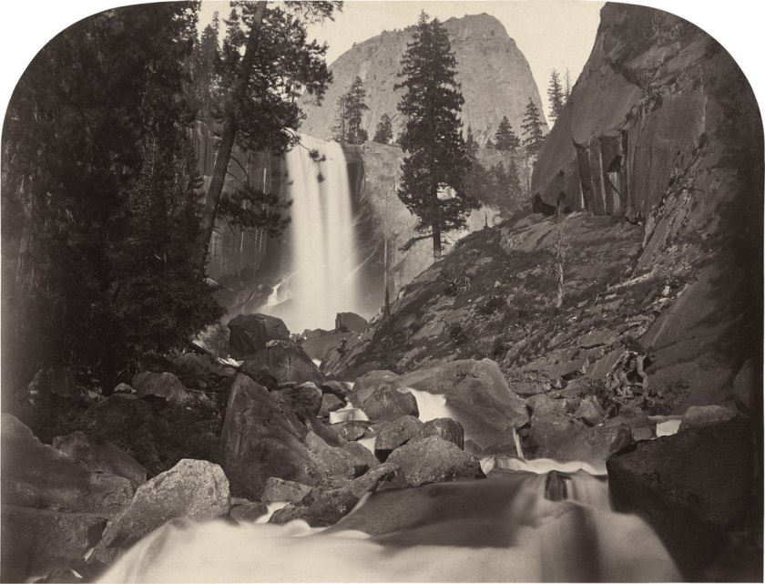 Carleton E. Watkins. 'Piwac, Vernal Falls, 300 feet, Yosemite' 1861