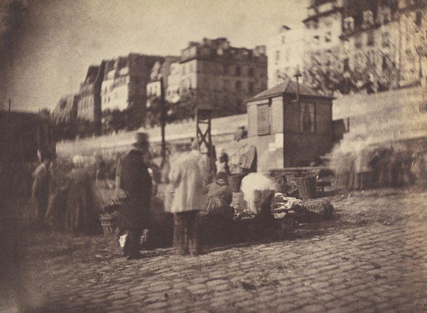 Charles Nègre. 'Market Scene at the Port of the Hotel de Ville, Paris' before February 1852