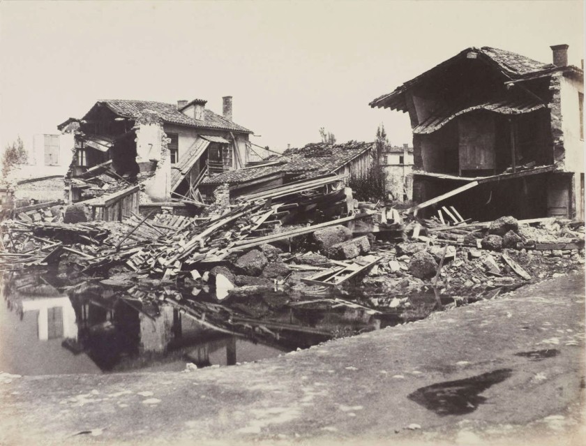 Edouard Denis Baldus (French, 1813-1889) 'The Floods of 1856, Brotteaux Quarter of Lyon' 1856